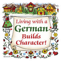 German Gift Idea Magnet (Living With A German) - ScandinavianGiftOutlet