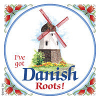 Danish Shop Magnet Tile (Danish Roots) - ScandinavianGiftOutlet