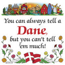 Danish Shop Magnet Tile (Tell A Dane) - ScandinavianGiftOutlet