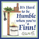 Finnish Souvenirs Magnetic Tile: (Humble Finn) - ScandinavianGiftOutlet
