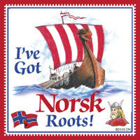 Norwegian Gift Magnet Tile (Norsk Roots) - ScandinavianGiftOutlet