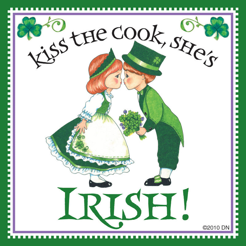 Irish Gift Idea Magnet "Kiss Irish Cook" - ScandinavianGiftOutlet