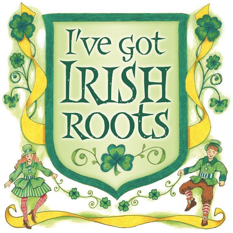 Irish Gift Ideas: Irish Roots Magnet Tile - ScandinavianGiftOutlet