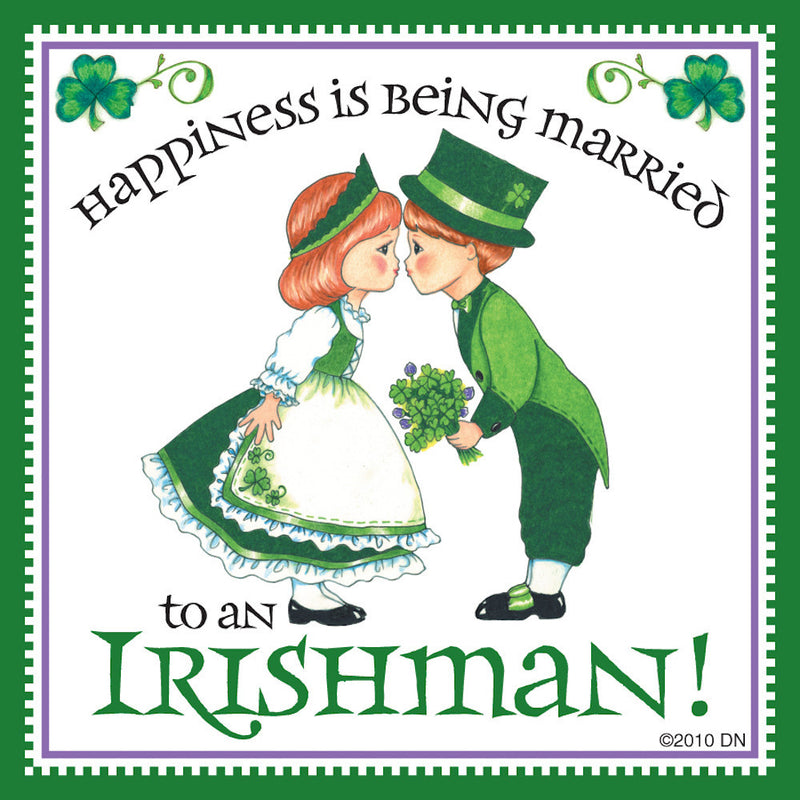Irish Gift Idea Magnet "Married to Irish" - ScandinavianGiftOutlet