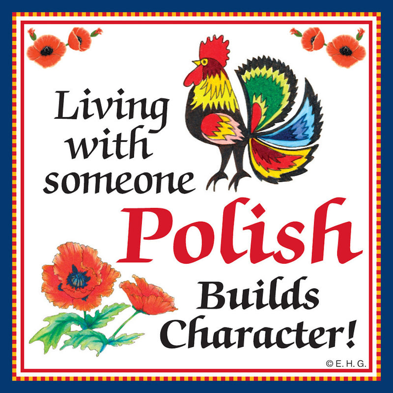 Magnetic Tile: Polish Character - ScandinavianGiftOutlet