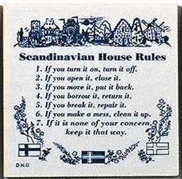 Magnetic Tiles Sayings: Scandinavian House Rules - ScandinavianGiftOutlet