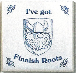 Finnish Culture Magnet Tile (Finnish Roots) - ScandinavianGiftOutlet