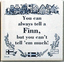 Finnish Culture Magnet Tile (Tell A Finn) - ScandinavianGiftOutlet