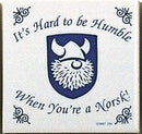 Norwegian Culture Magnet Tile (Humble Norsk) - ScandinavianGiftOutlet