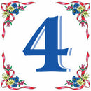 German House Numbers Tile - ScandinavianGiftOutlet