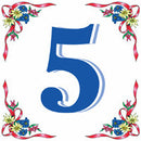 German House Numbers Tile - ScandinavianGiftOutlet