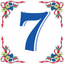 German House Numbers Tile - ScandinavianGiftOutlet