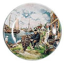 Souvenir Plate Fisherman Color - ScandinavianGiftOutlet