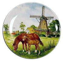 Souvenir Plate Horse and Colt Color - ScandinavianGiftOutlet