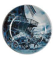 Souvenir Plate Miller Blue - ScandinavianGiftOutlet