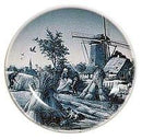 Souvenir Plate Summer Scene Blue - ScandinavianGiftOutlet