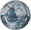 Souvenir Plate Fall Scene Blue - ScandinavianGiftOutlet