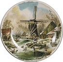 Souvenir Plate Winter Scene Color - ScandinavianGiftOutlet