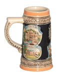 Engraved Beer Stein German Landmarks Ceramic - ScandinavianGiftOutlet