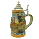 Engraved Beer Stein Munich Scene Metal Lid - ScandinavianGiftOutlet