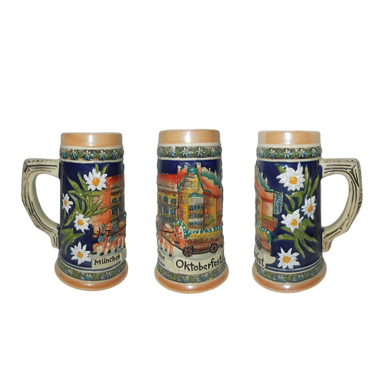 Munchen Oktoberfest Beer Stein without metal lid - ScandinavianGiftOutlet