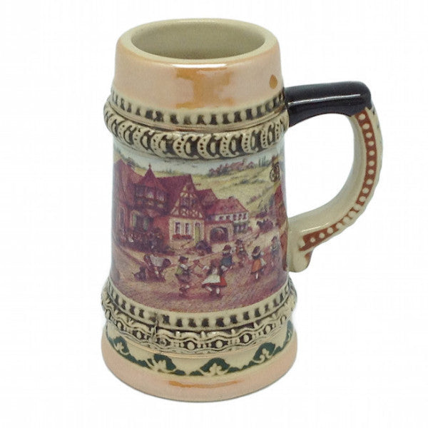 German Beer Stein Village Dancers Shot - ScandinavianGiftOutlet