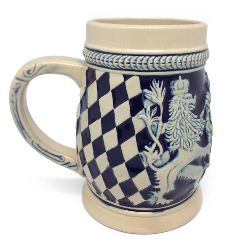 Bayern Coat of Arms Ceramic Beer Stein no/Lid - ScandinavianGiftOutlet