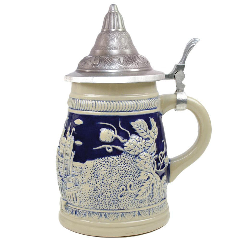 Berlin Beer Stein with Germany Landmarks .75L Lidded Stein - ScandinavianGiftOutlet