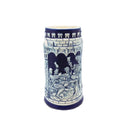 German Castle Cobalt Blue Beer Stein without Lid - ScandinavianGiftOutlet