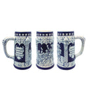 German Castle Cobalt Blue Beer Stein without Lid - ScandinavianGiftOutlet