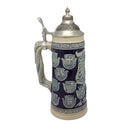 German Stein Coats of Arms Engraved w/Lid - ScandinavianGiftOutlet