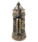 1 Liter Beer Stein of Rothenburg Germany with Etched Metal Lid - ScandinavianGiftOutlet