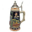 Ceramic Beer Stein Ludwig Theme w/Lid - ScandinavianGiftOutlet