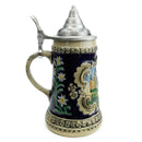 Bavarian Castle Engraved Ceramic Beer Stein w/Lid - ScandinavianGiftOutlet