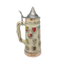 German Ceramic Stein Coat of Arms (Lid) - ScandinavianGiftOutlet