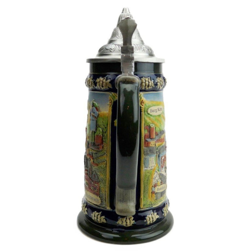 German Legends Beer Stein with Lid - ScandinavianGiftOutlet