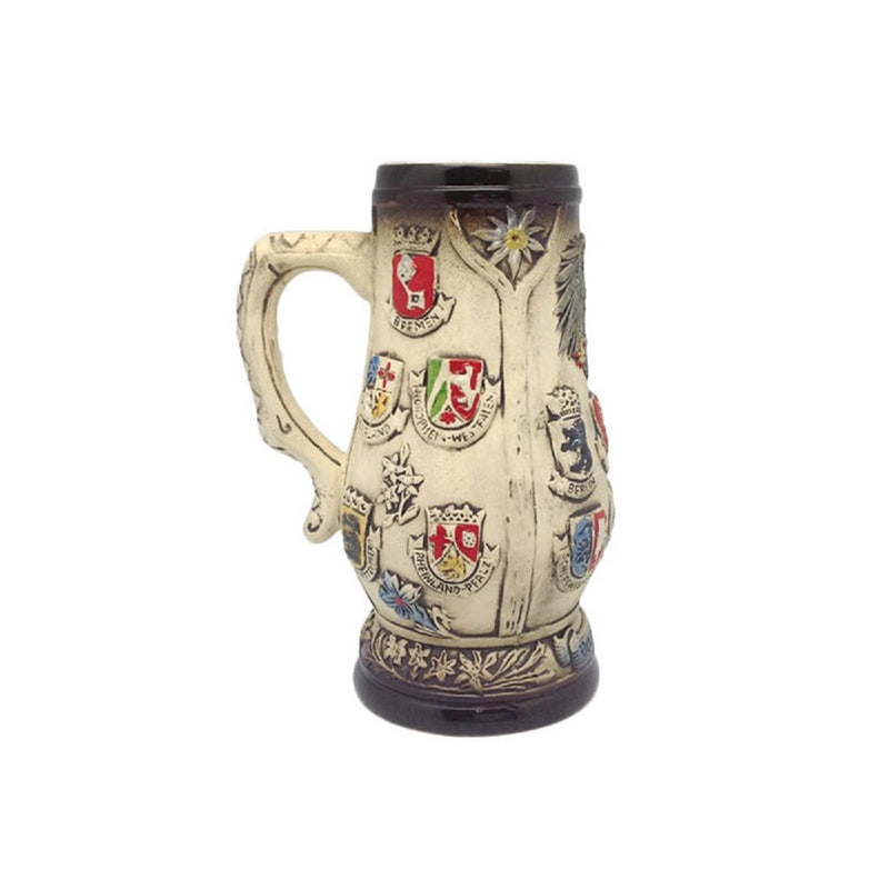 Engraved Beer Stein Edelweiss (no Lid) - ScandinavianGiftOutlet