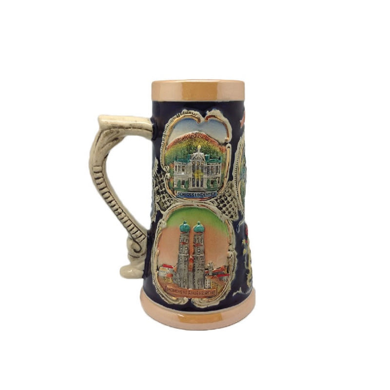 German Banner Collectible Beer Stein without Metal Lid - ScandinavianGiftOutlet