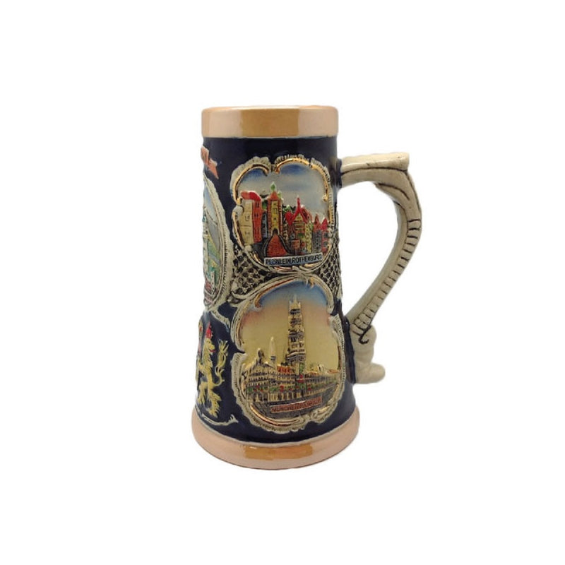 German Banner Collectible Beer Stein without Metal Lid - ScandinavianGiftOutlet