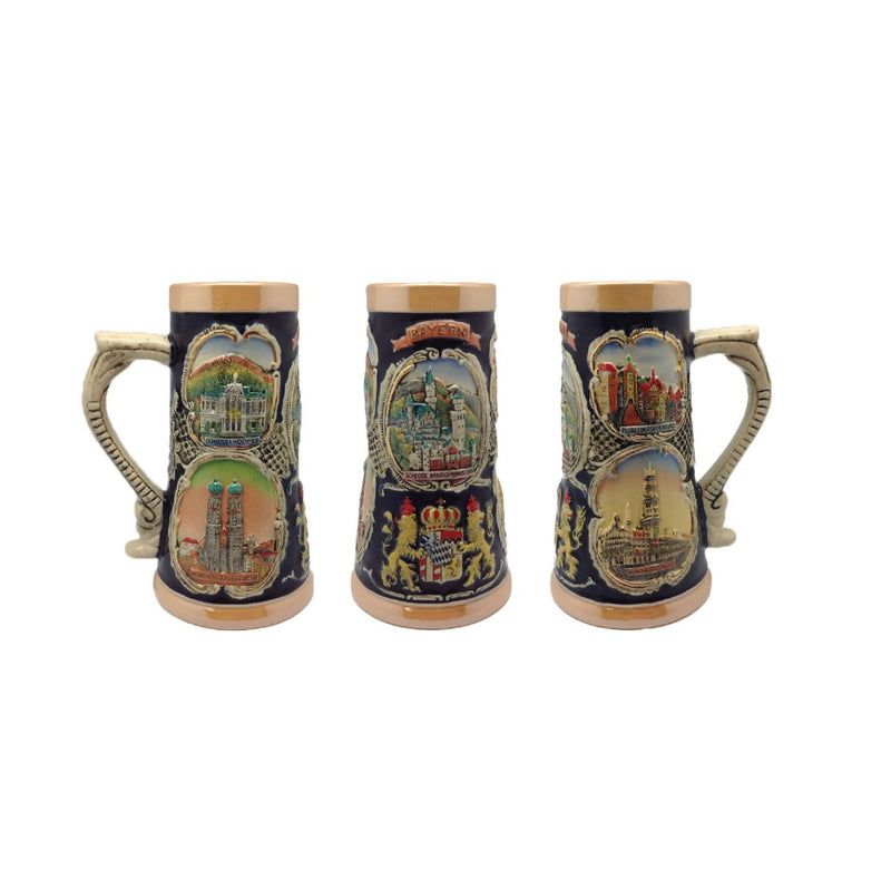 German Banner Collectible Beer Stein without Metal Lid - ScandinavianGiftOutlet