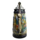 Mountain Village Beer Stein with Lid - ScandinavianGiftOutlet