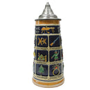 Schnitzelbank Song .9L Engraved Ceramic Lidded Beer Stein - ScandinavianGiftOutlet