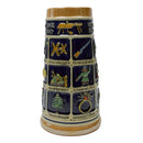 German Schnitzelbank Song .9L Engraved Ceramic Beer Stein - ScandinavianGiftOutlet