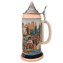 Landmarks of Germany 1 Liter Beer Stein with Etched Metal Lid - ScandinavianGiftOutlet