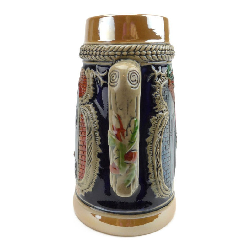 German Village Engraved Ceramic .75L Beer Stein - ScandinavianGiftOutlet
