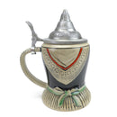 German Dirndl Ceramic Stein with Lid - ScandinavianGiftOutlet