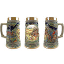European Spring .5 Liter Embossed Ceramic Beer Stein - ScandinavianGiftOutlet