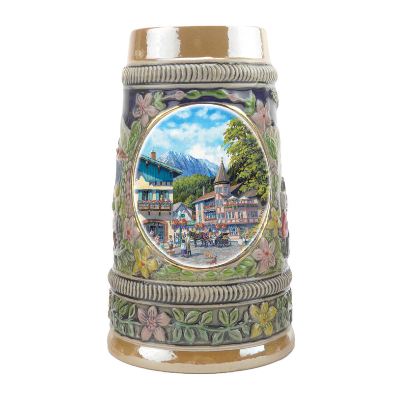 European Summer Ceramic Shot Beer Stein Collectible - ScandinavianGiftOutlet