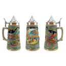 European Fall Beer Stein .5L with Embossed Metal Lid - ScandinavianGiftOutlet