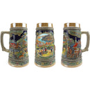 European Fall .5 Liter Embossed Ceramic Beer Stein - ScandinavianGiftOutlet